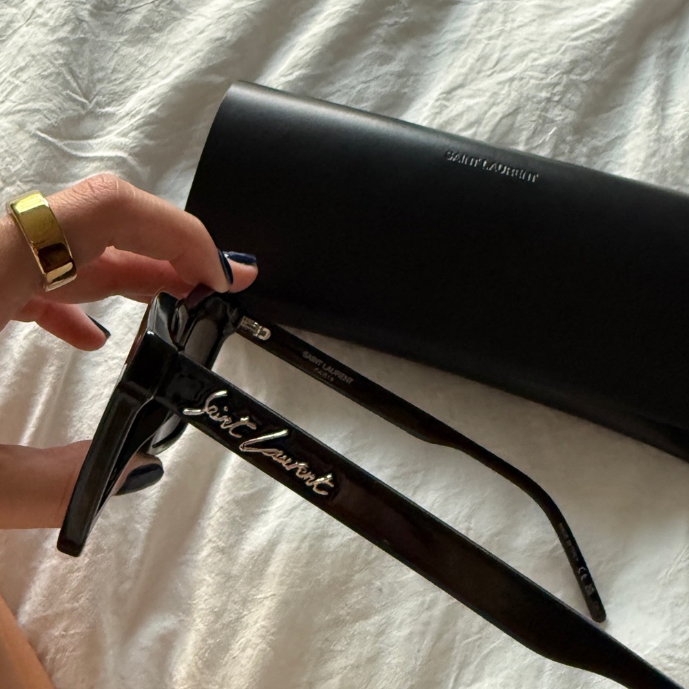 Saint Laurent Dark Tinted Sunglasses with Black Case - Picture 4 of 5